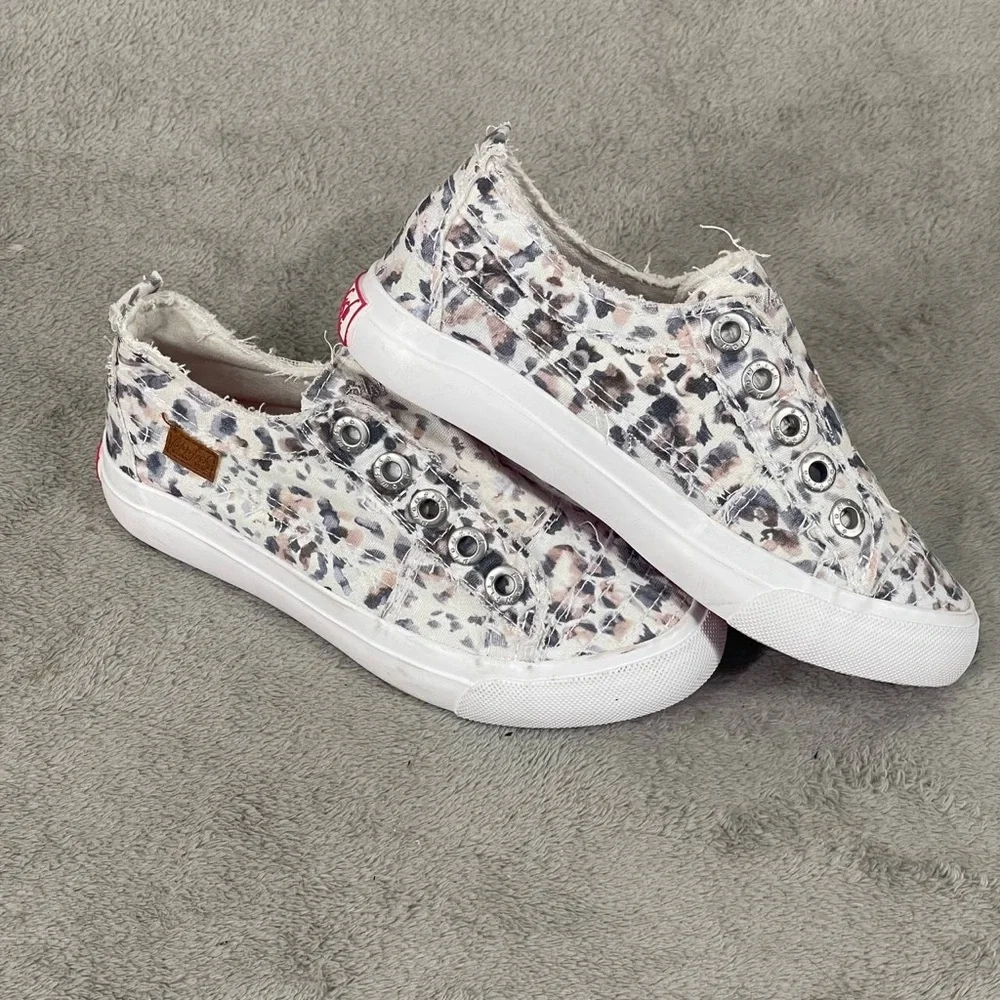 Blowfish Malibu Kids Girls Play-t Sneaker, Gray Paper‎ Cat Sz 13